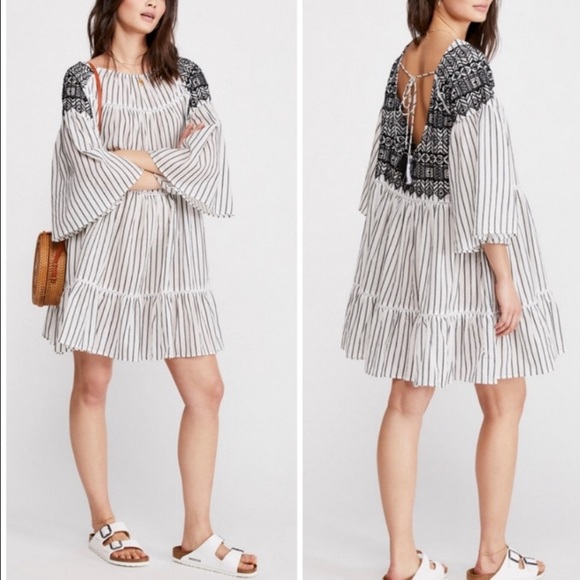 Free People Dresses & Skirts - Free People Lola Embroidered Mini Dress